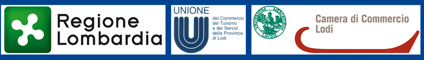 sponsor regione lombardia; unione del commercio del turismo dei servizi della provincia di lodi; coamera di commercio di lodi