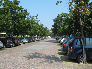 Il parcheggio di via Polenghi Lombardo