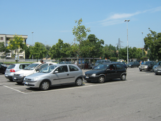Il parcheggio del Centro Commerciale