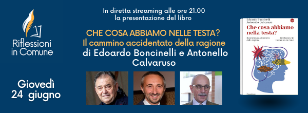 Locandina incontro con immagini dei relatori, copertina libro, data e ora