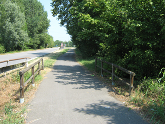 La pista ciclabile del Parco Tecnologico Padano