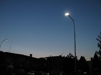 un lampione a led in zona revellino