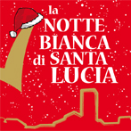 il volantino con la scritta Notte Bianca di Santa Lucia