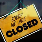 scritta sorry we are closed