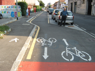 La pista ciclabile di Via San Fereolo