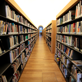 un corridoio della biblioteca laudense