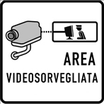 segnale di area videosorvegliata