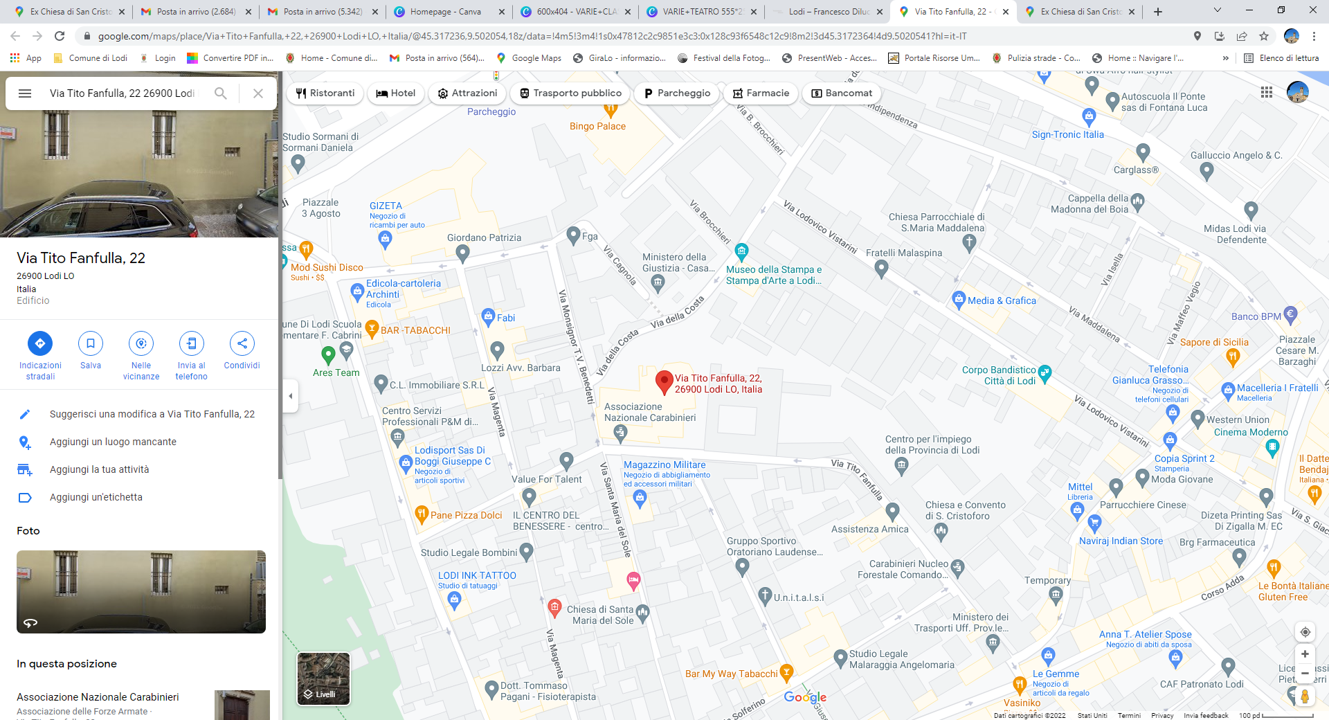 immagine localizzazione Google Maps