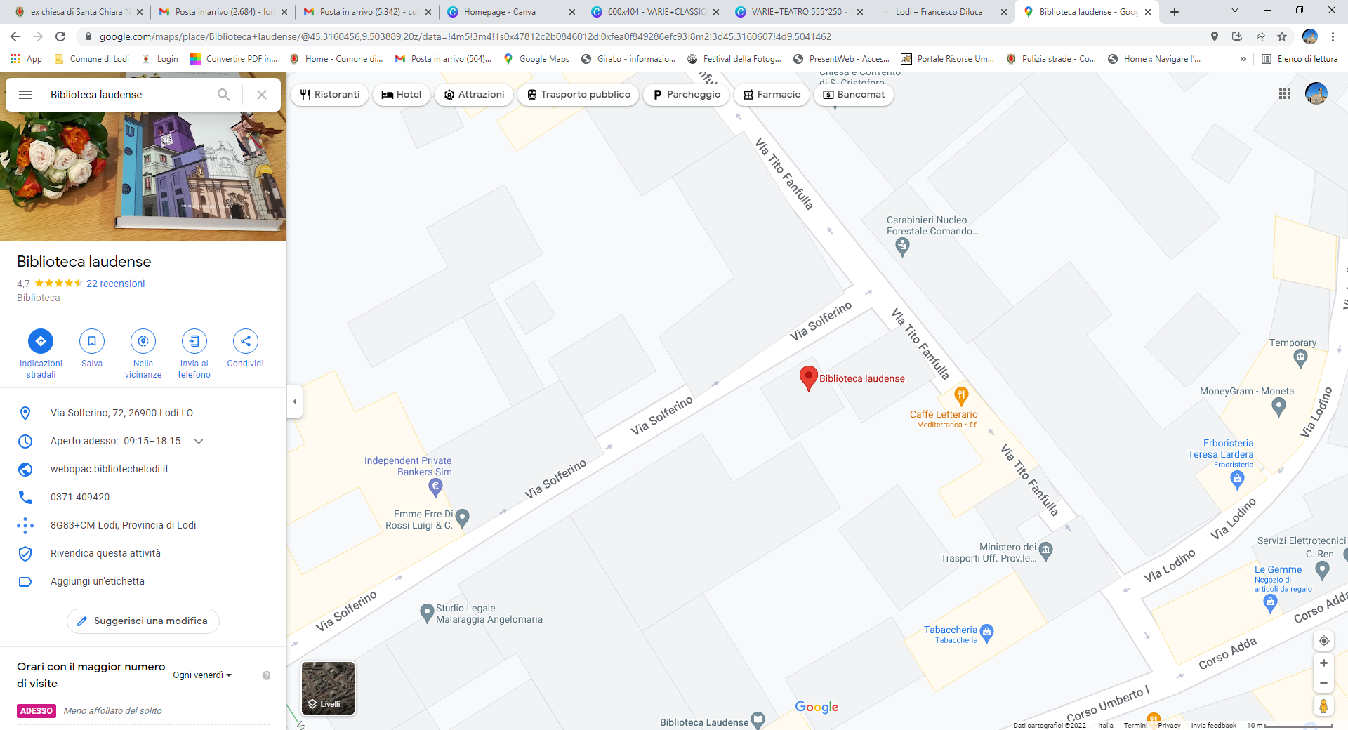 immagine localizzazione Google Maps