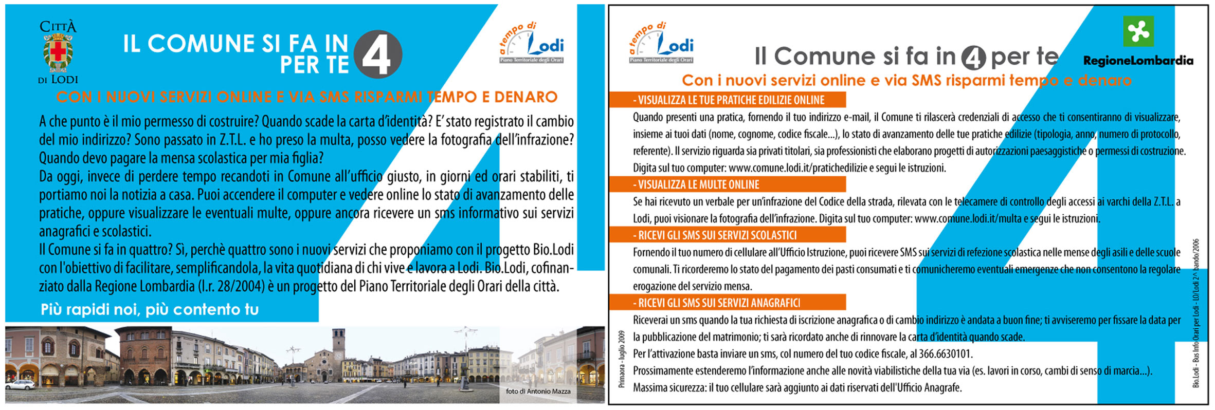 depliant esplicativo dei servizi informatizzzazti