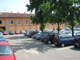 Il parcheggio di via Villani