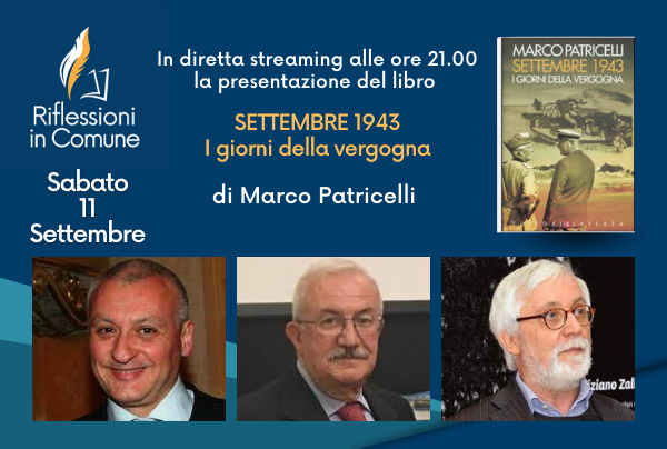 Locandina incontro con immagini dei relatori, copertina libro, data e ora