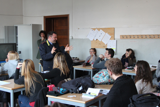 la lezione nell'aula del maffeo vegio