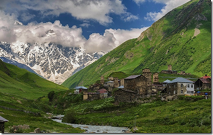 immagine paesaggio montano della Georgia