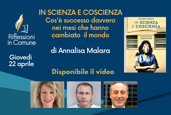 Locandina incontro con immagini dei relatori, copertina libro, data e ora