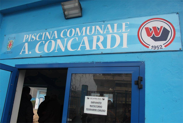 l'ingresso della piscina ferrabini