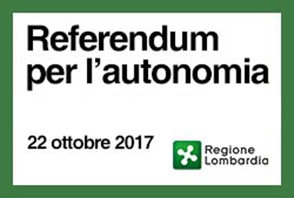 la scritta referendum per l'autonomia
