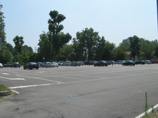 Il parcheggio del Piazzale degli Sport