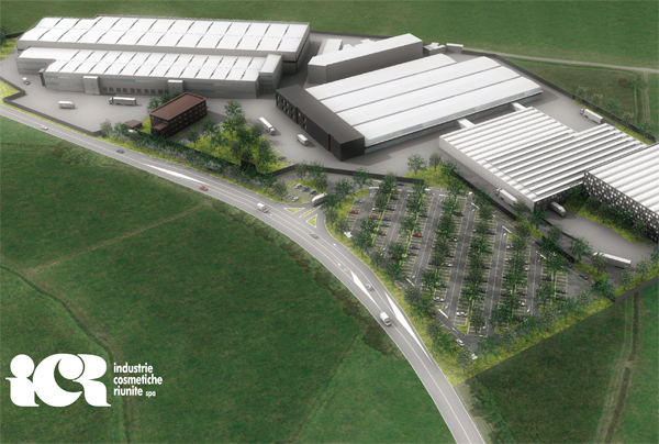 render del progetto di ampliamento dell'ICR