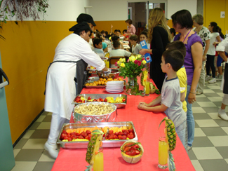 il buffet coi bambini