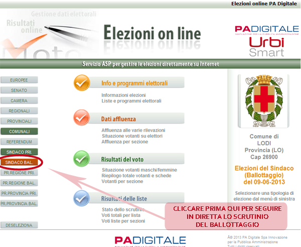 PORTALE ELEZIONI ONLINE