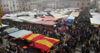 piazza della vittoria durante la fiera