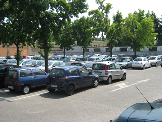 Il parcheggio di via Villani