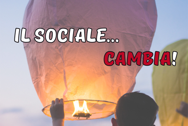immagine del volantino con la scritta il sociale cambia
