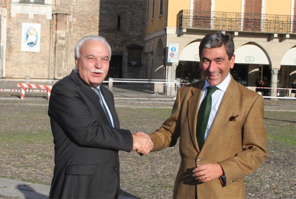 Serafino Bassanetti, presidente della Banca di Credito Cooperativo Centropadana e il commissario Mariano Savastano