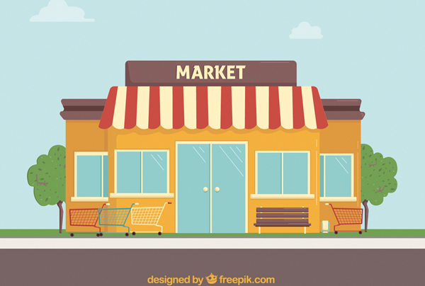 disegno di un supermercato