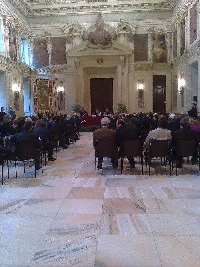 Il Sindaco Guerini interviene all'incontro tenutosi a Palazzo Marino