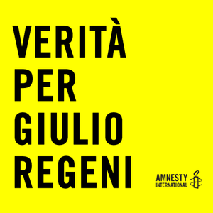 volantino "verità per Giulio Regeni"