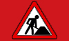 un cartello di lavori in corso