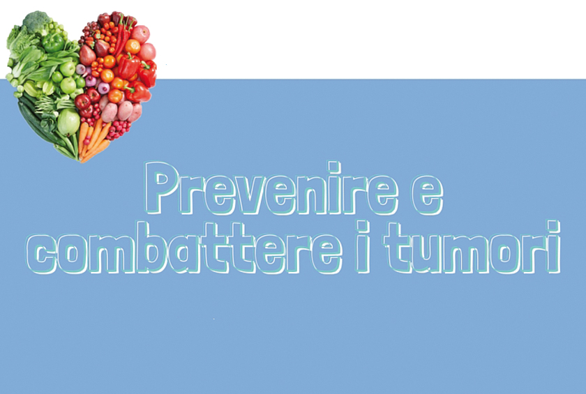 immagine del volantino con la scritta prevenire e combattere i tumori