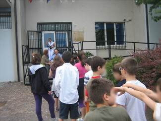 La classe all'ingresso in Caserma