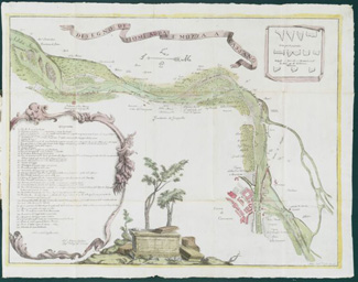 foto di mappa dell'archivio storico