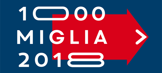 la scritta 1000 miglia 2018