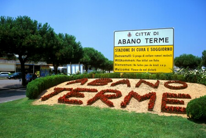 uno scorcio di abano terme