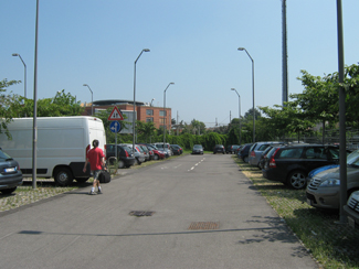 Il parcheggio di via Griffini