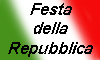 scritta festa della repubblica sul tricolore