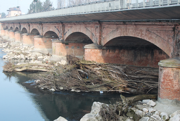 i piloni del ponte sull'adda