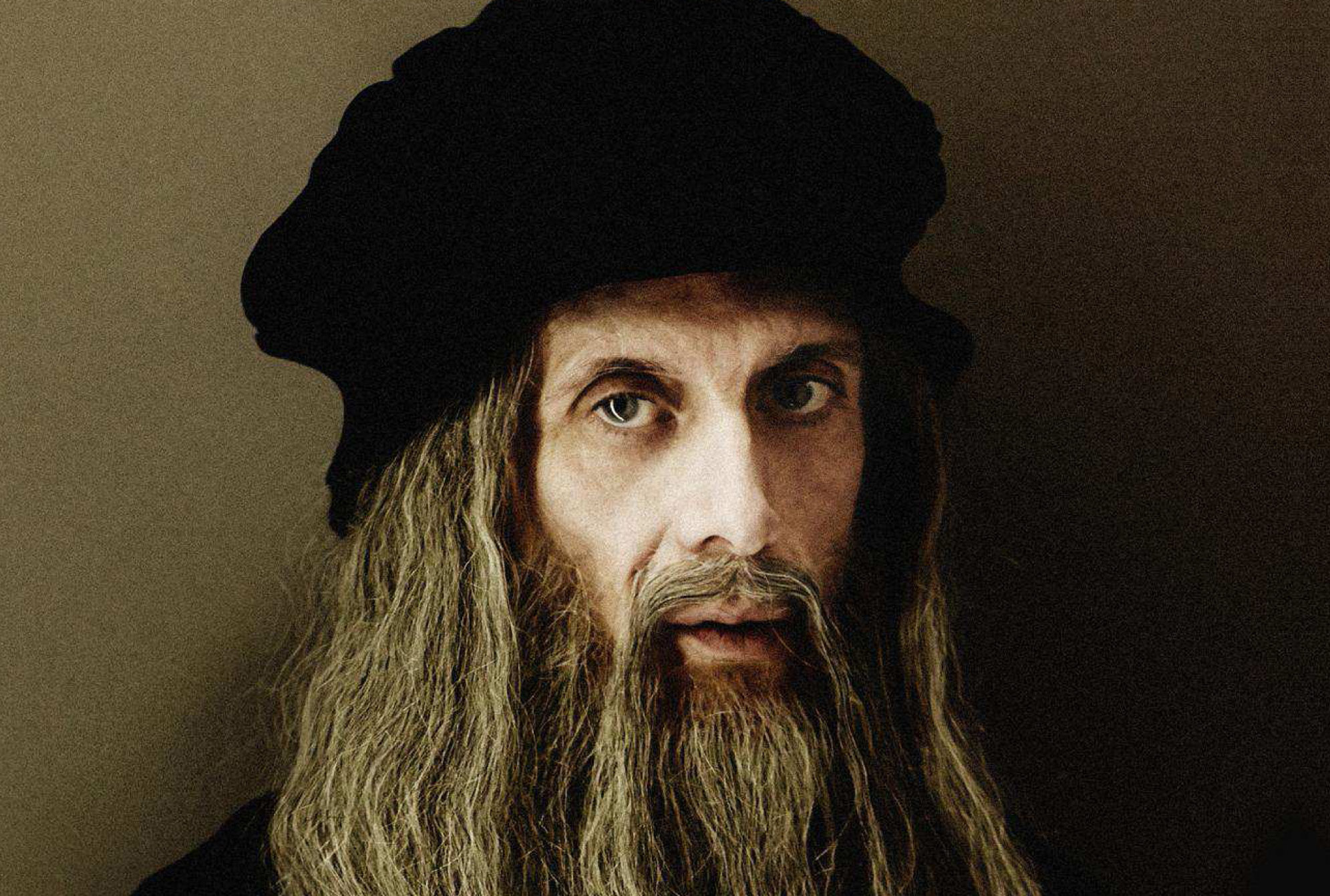 immagine di Massimiliano Finazzer Flory nelle vesti di Leonardo Da Vinci