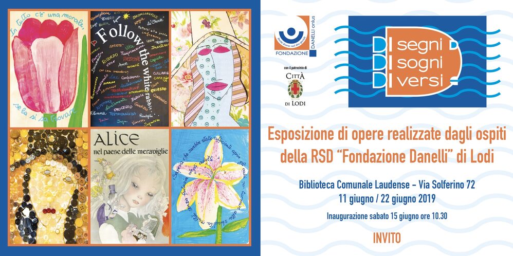 Invito all'iniziativa con alcune opere, location, date e loghi