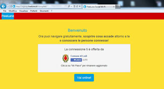 screenshot della registrazione