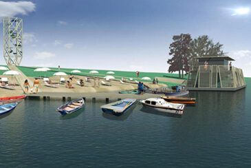 Rendering del progetto Lodi Beach