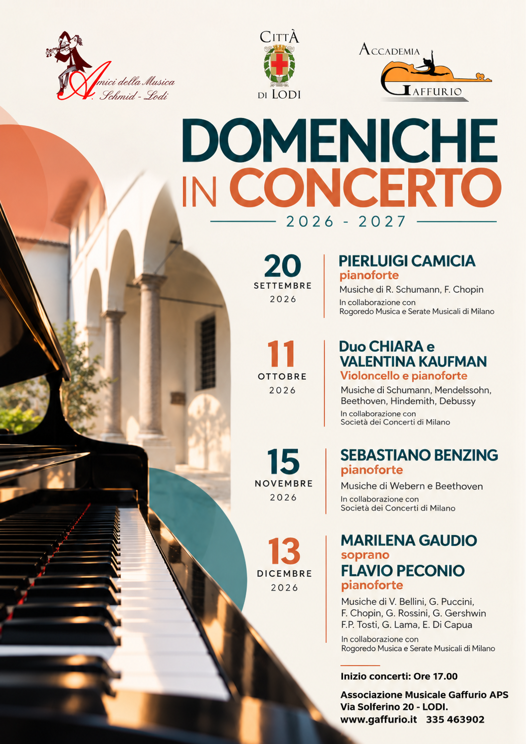 Domeniche in Concerto Locandina Generale