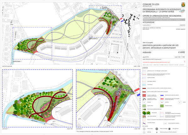 pianta della spina verde - particolare passerella